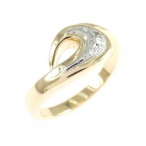 K18PG/PT ダイヤモンド リング 0.04CT