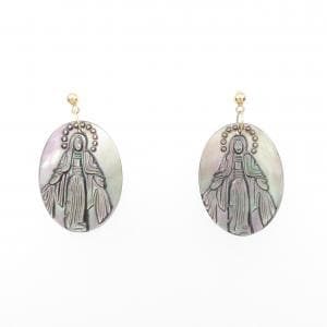 [BRAND NEW] K18YG mother of pearl earrings