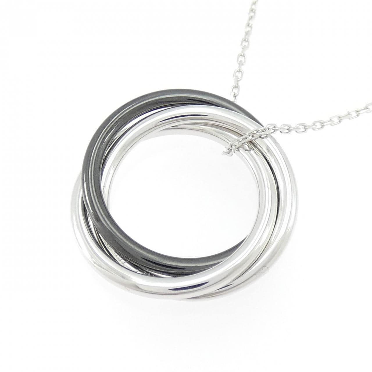 カルティエ トリニティ ブラック&ホワイト ネックレス