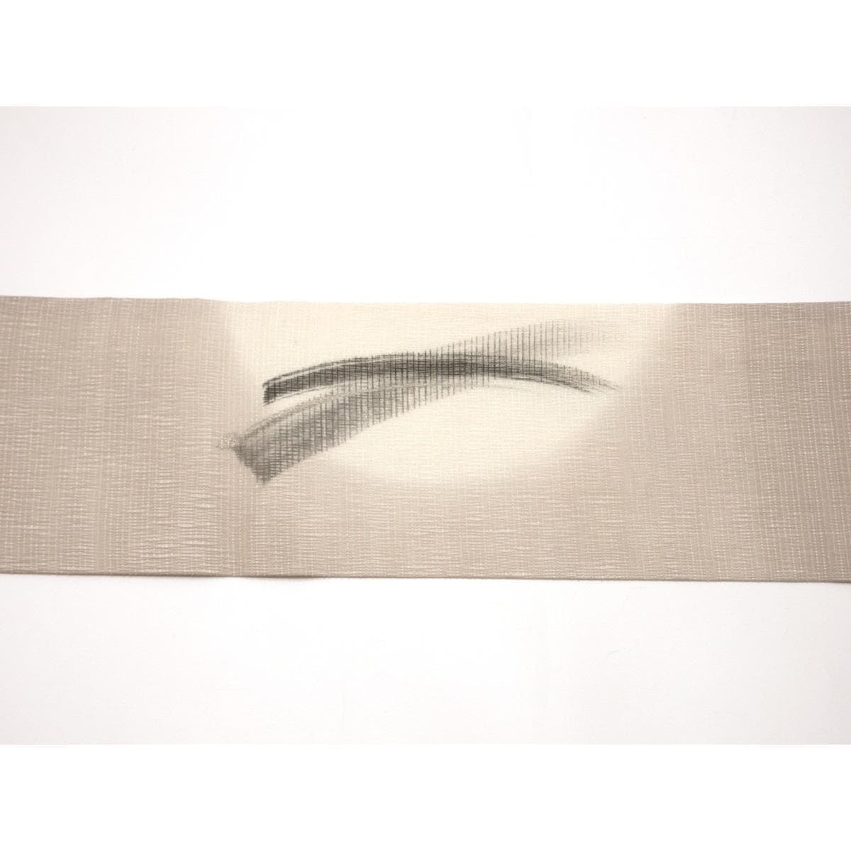 夏名古屋帯　紗紬織染帯　友禅銀彩加工