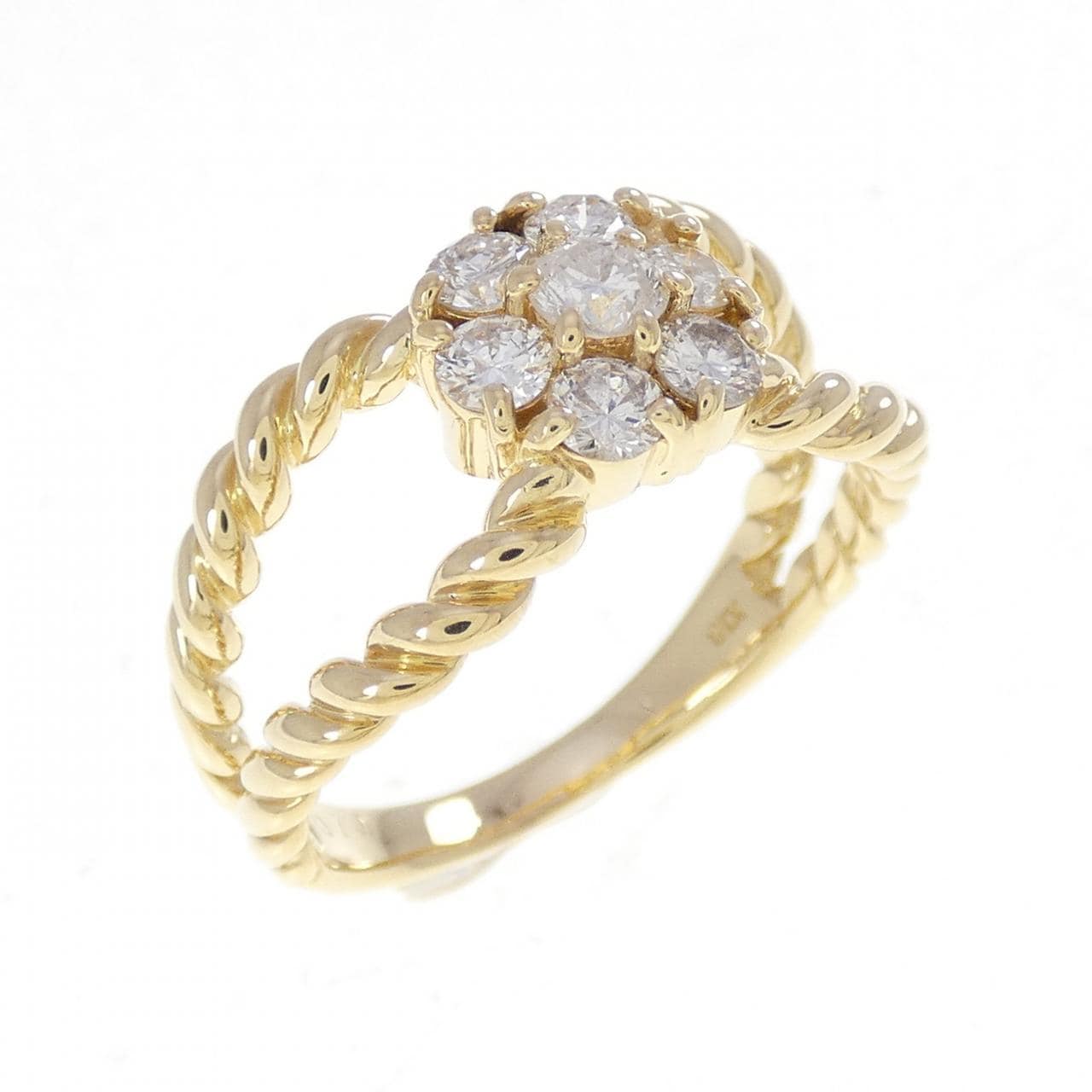 K18YG ダイヤモンド リング 0.70CT