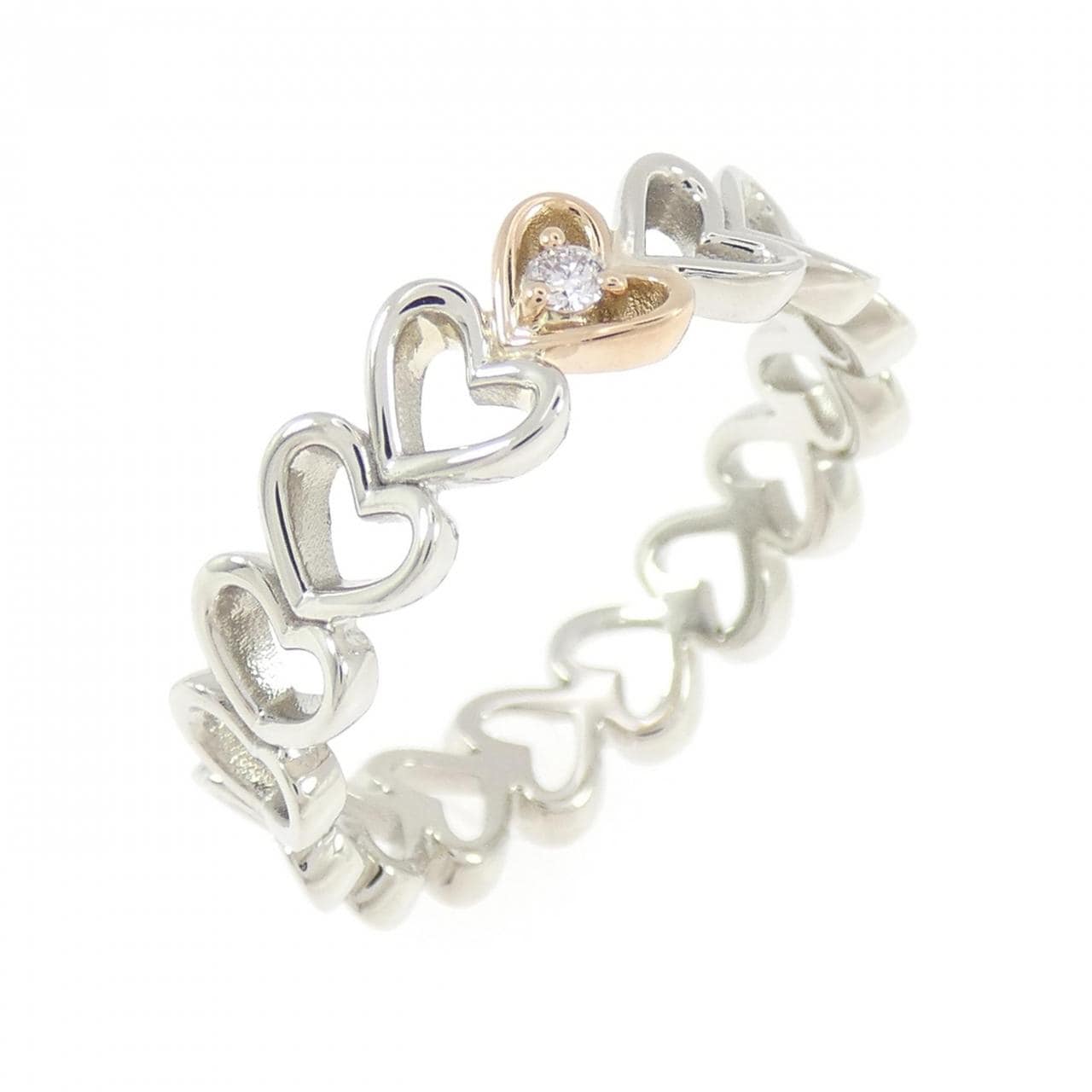 ジーエスティービー ピンクダイヤモンド リング 0.02CT