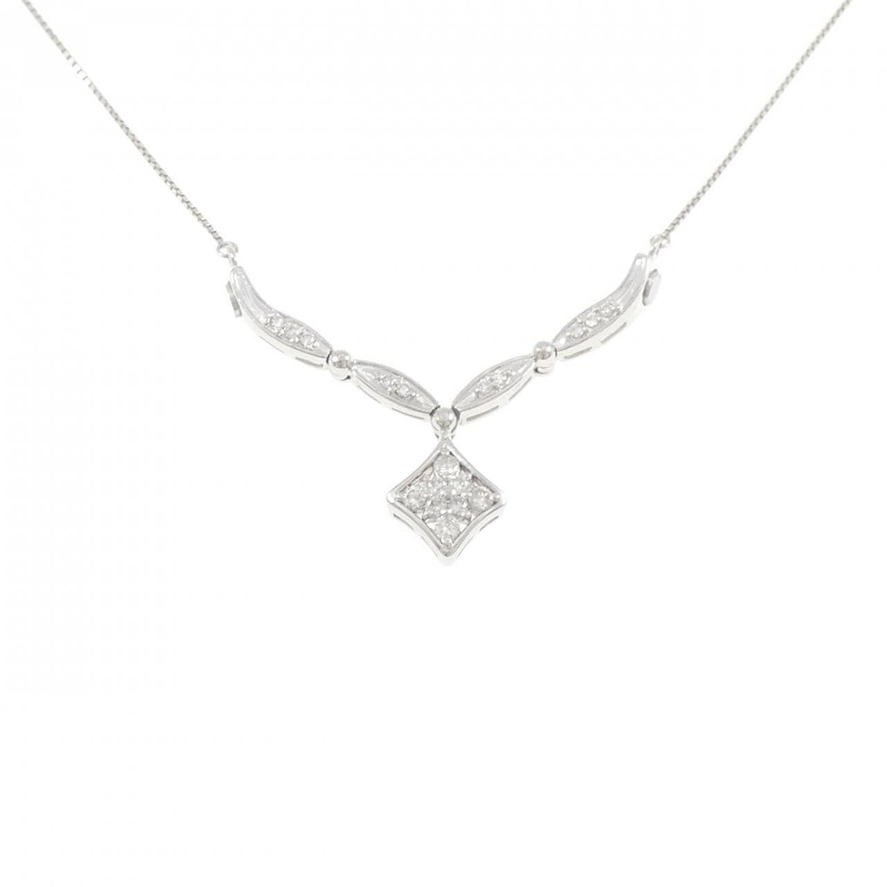 PT900/PT850 ダイヤモンド ネックレス 0.30CT
