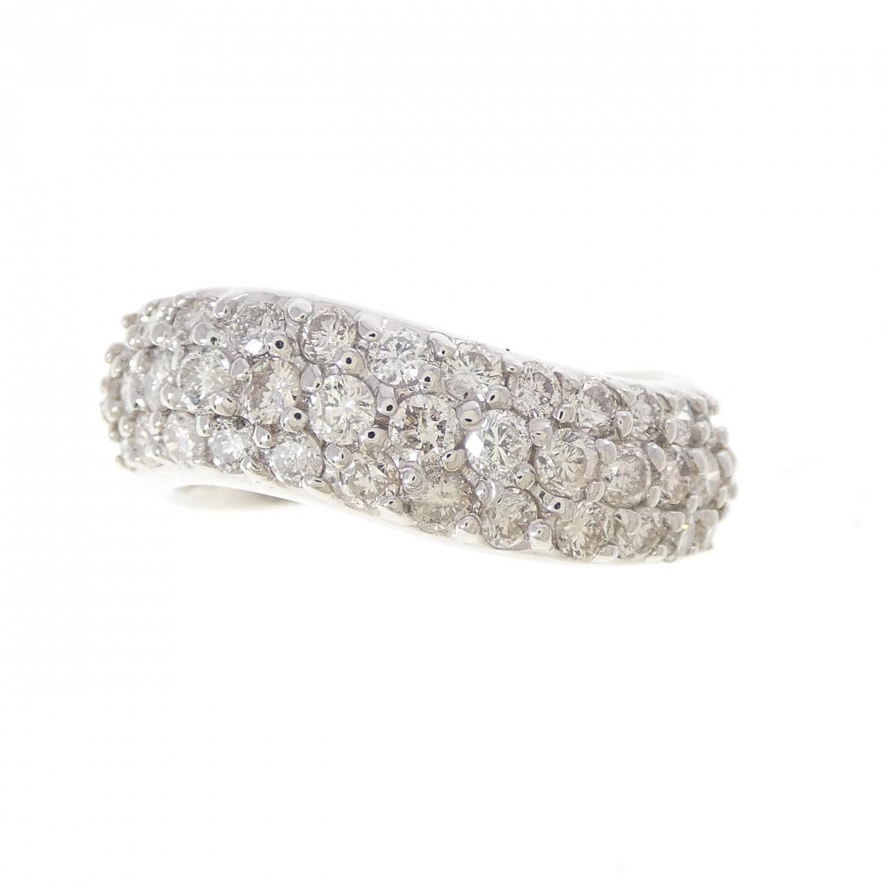 PT900 パヴェ ダイヤモンド リング 1.00CT
