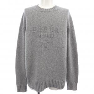 プラダ PRADA ウールxカシミヤ クルーネック セーター UMB645 S232 13HI ニット