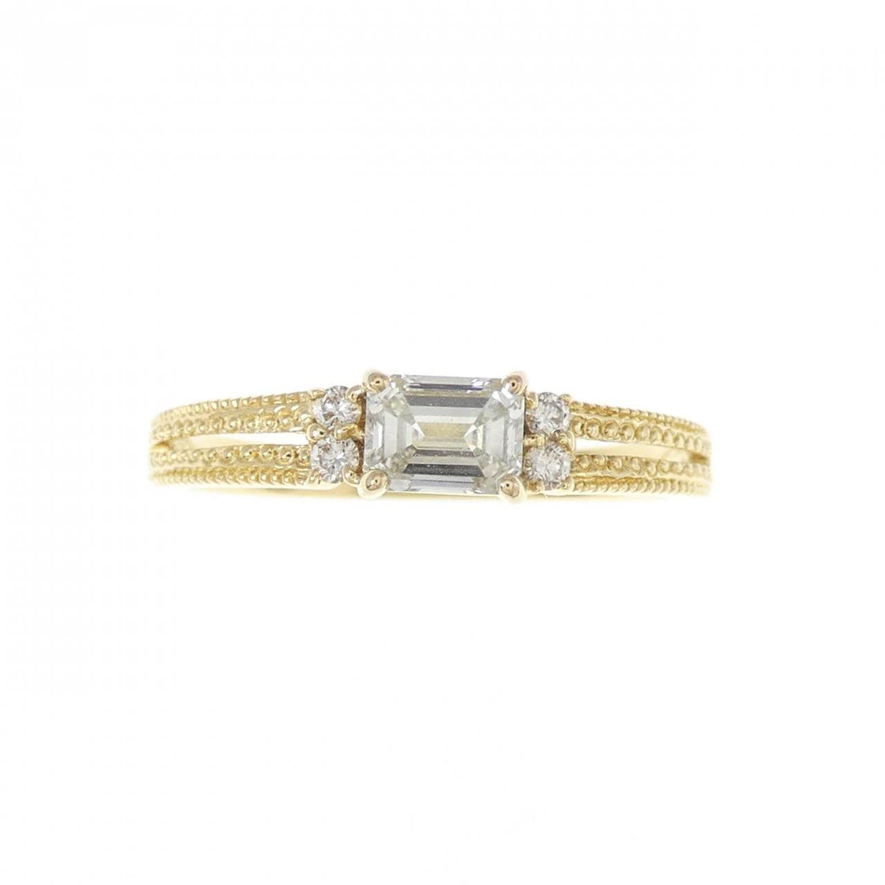 K18YG ダイヤモンド リング 0.373CT