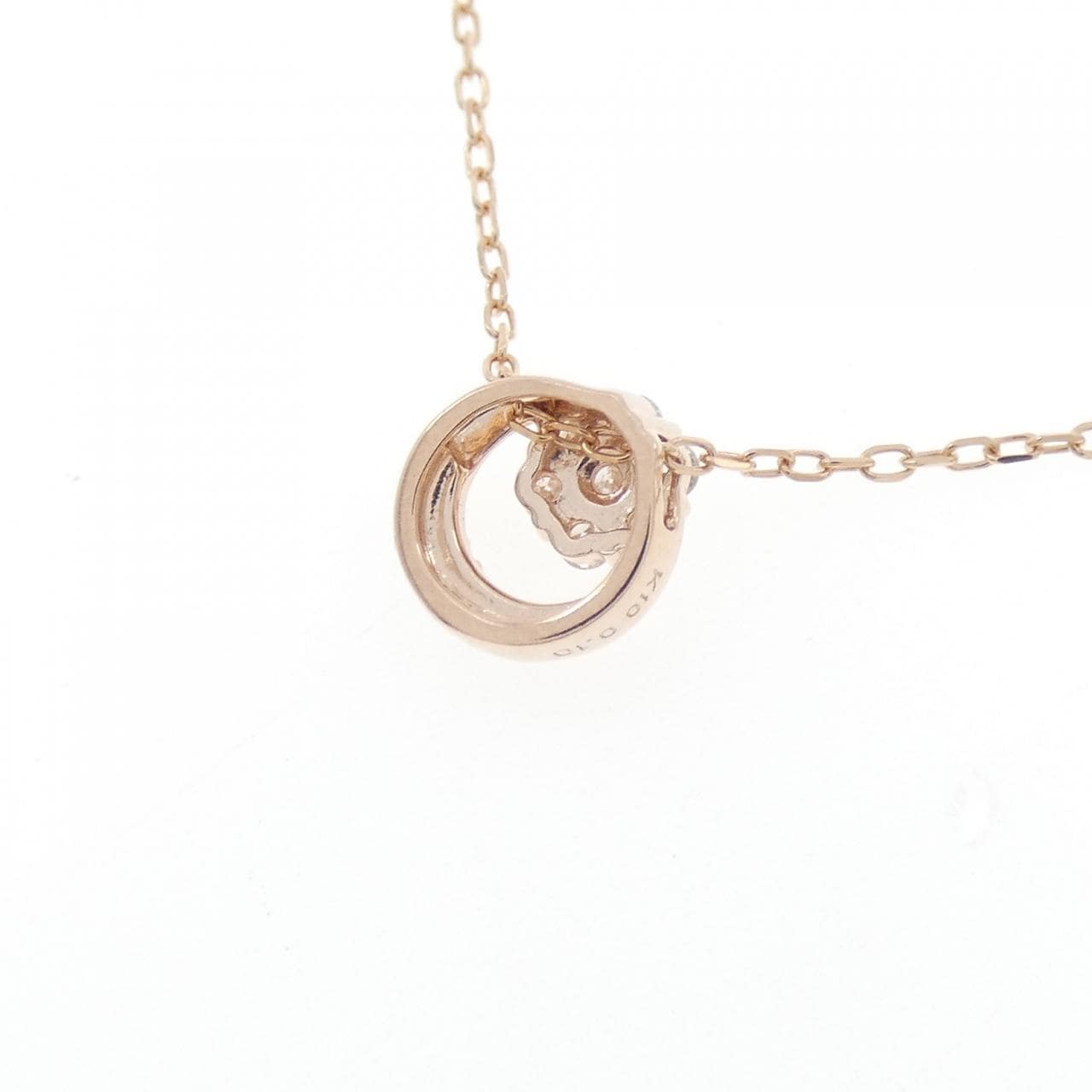 K10PG ダイヤモンド ネックレス 0.10CT