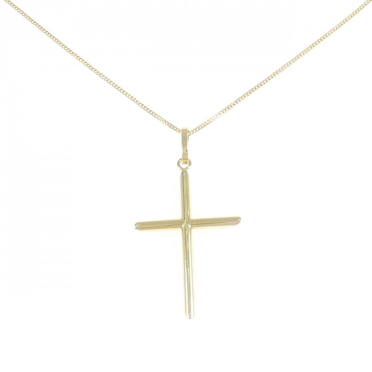 K18YG クロス ネックレス