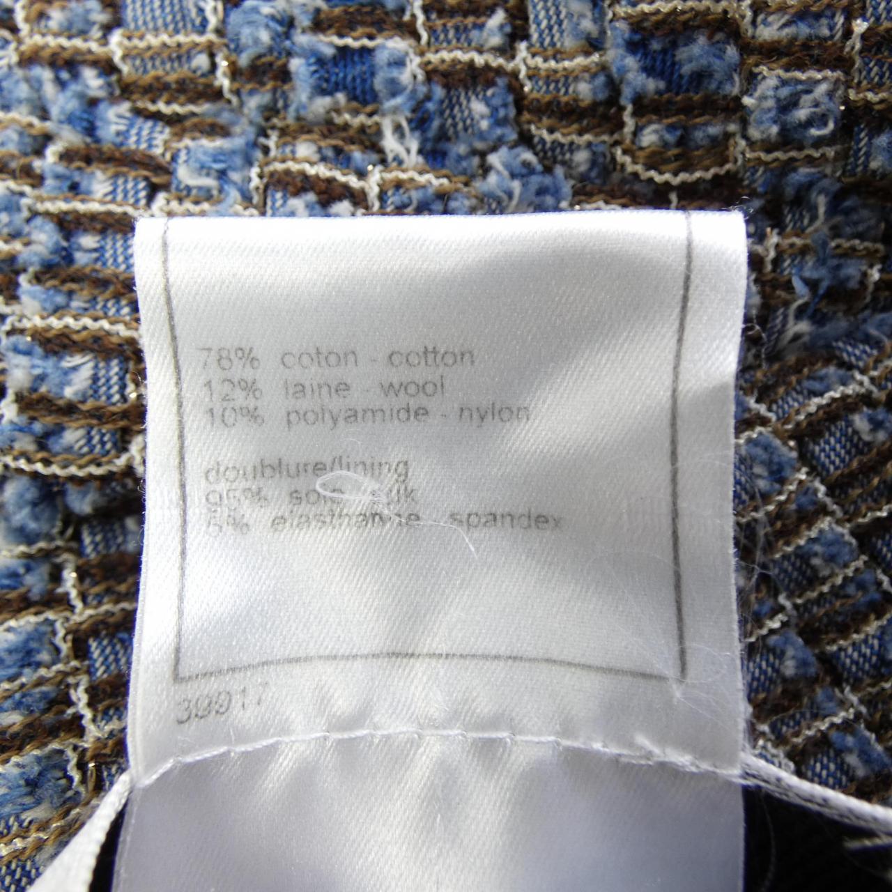 【ヴィンテージ】シャネル CHANEL P21052V12411 03P ノーカラージャケット