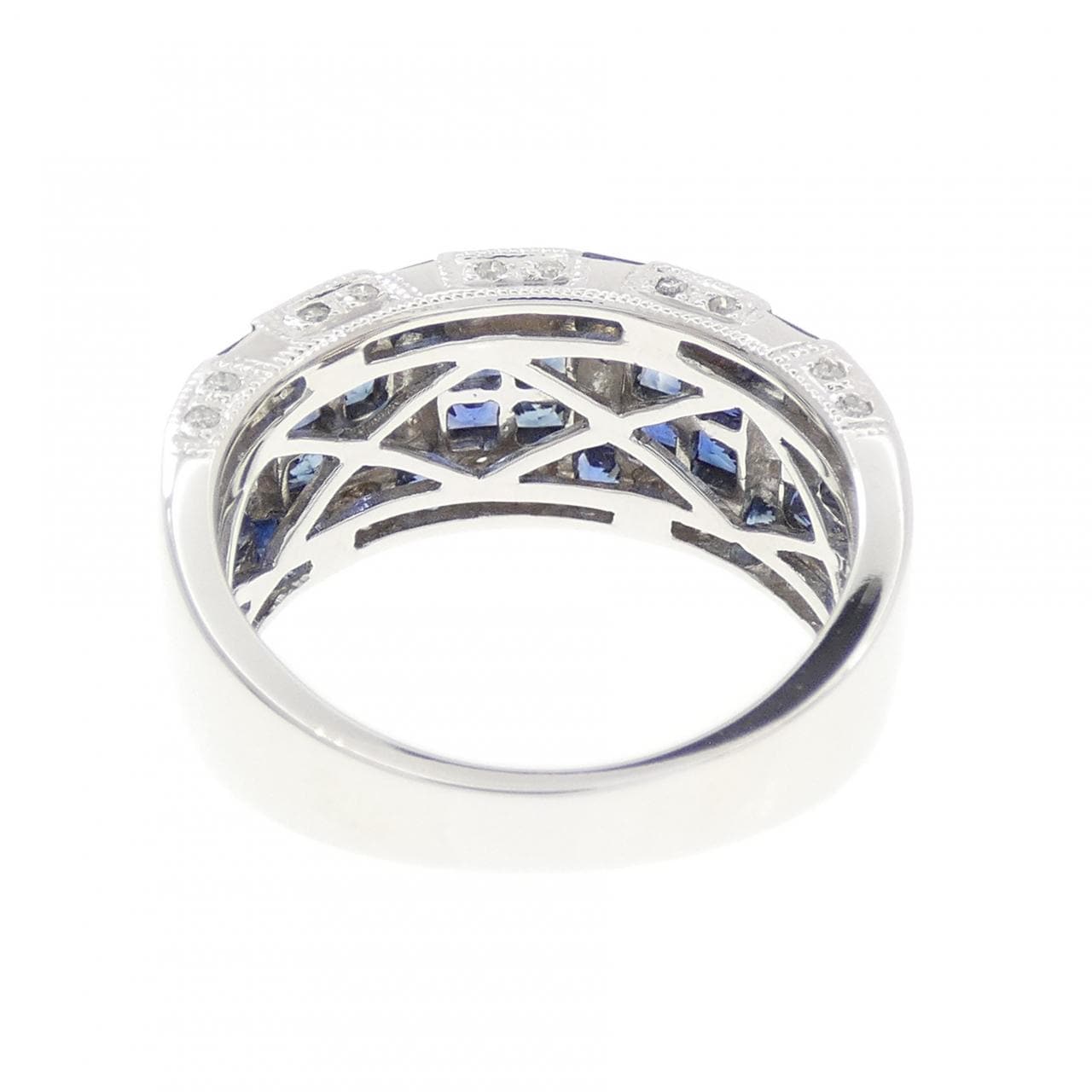 K18WG サファイヤ リング 1.75CT