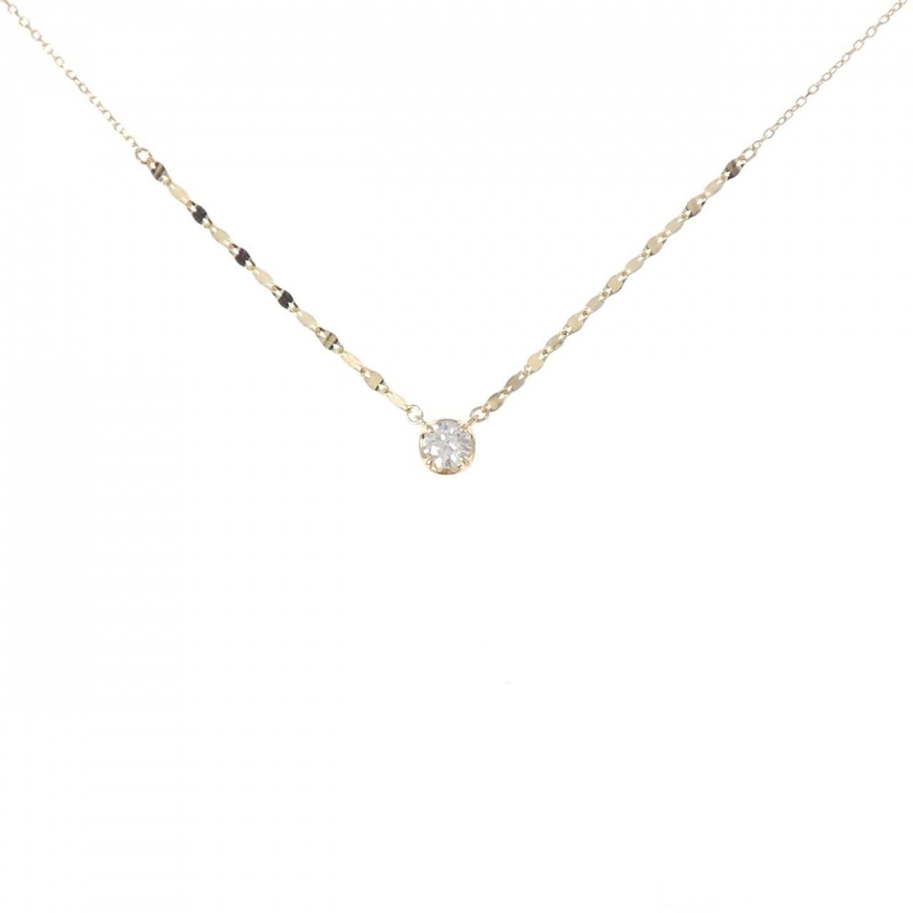 K18YG ダイヤモンド ネックレス 0.13CT