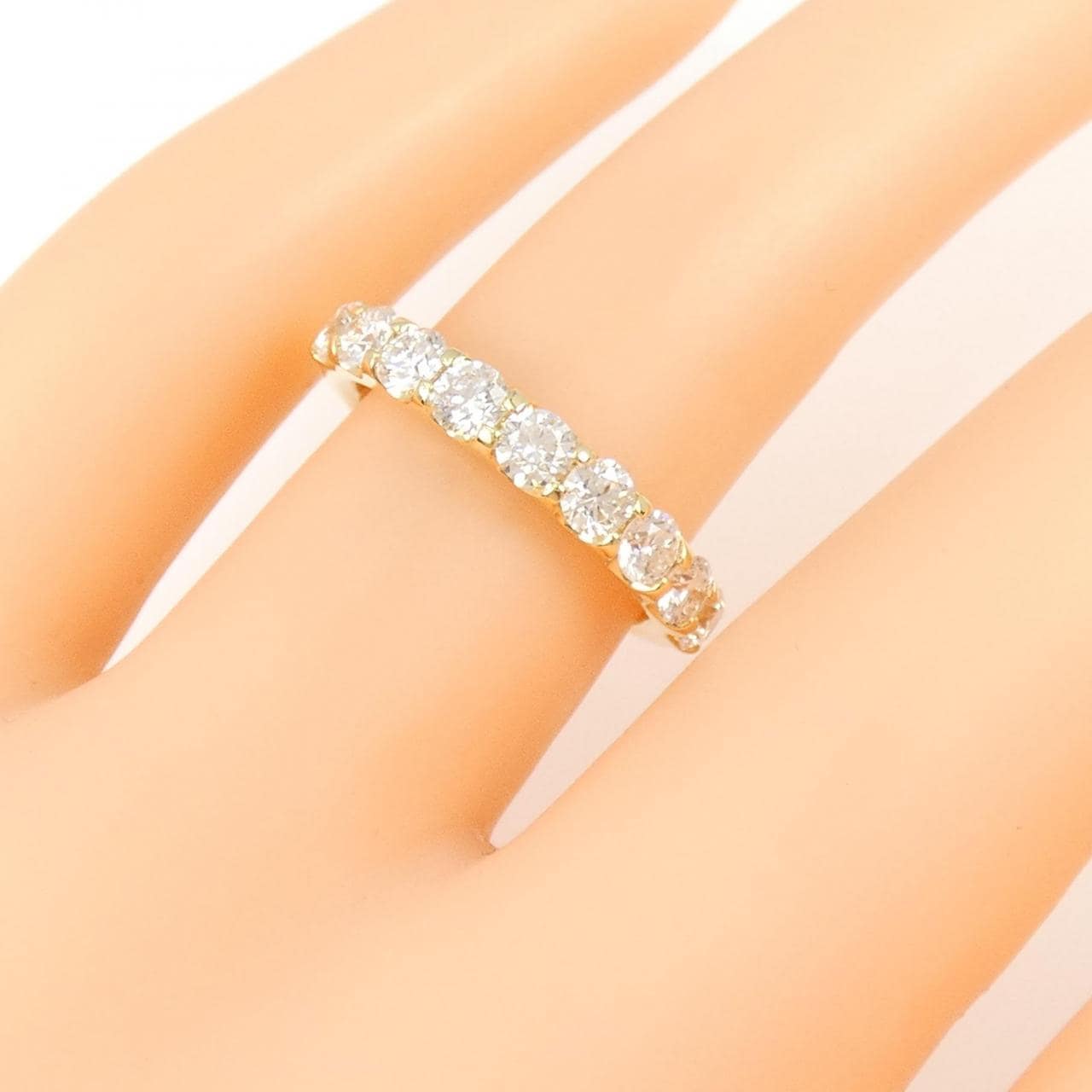 [BRAND NEW] K18YG Diamond Ring 1.003CT G SI1-2 EXT-GOOD