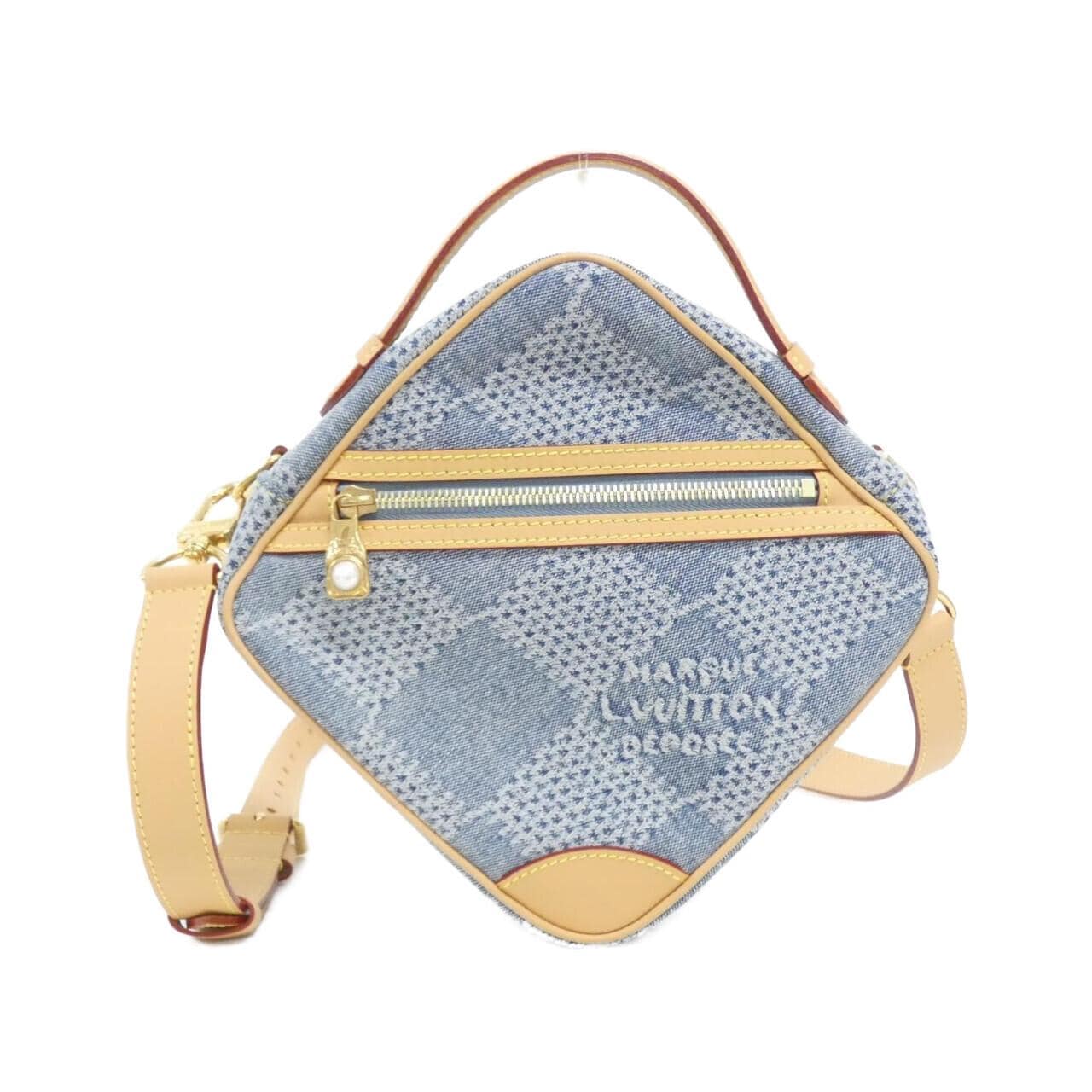 LOUIS VUITTON Damier Denim 3D Chess Messenger N40706 单肩包