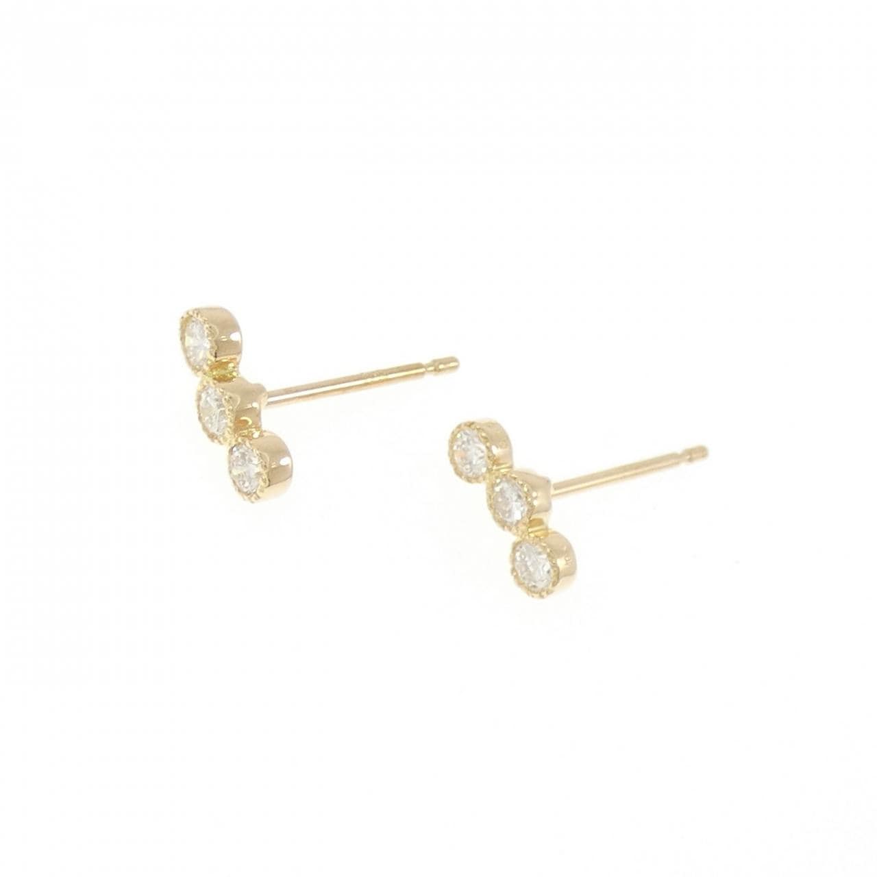 【リメイク】K18YG ダイヤモンド ピアス 0.20CT