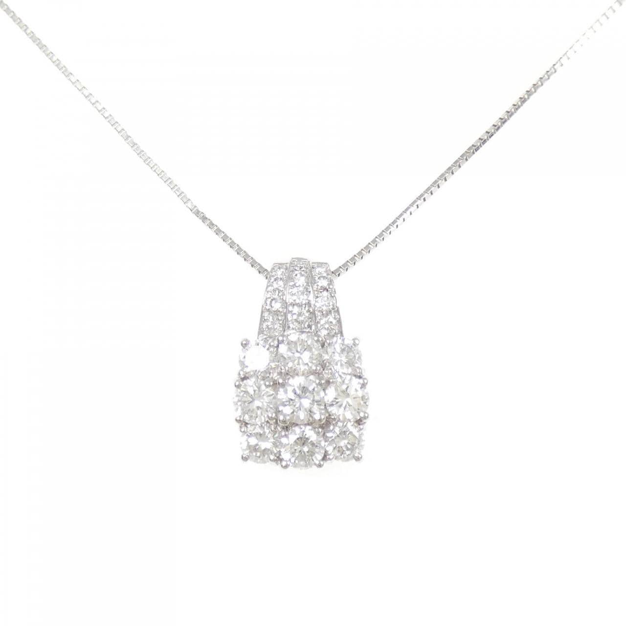 PT900/PT850 ダイヤモンド ネックレス 1.38CT
