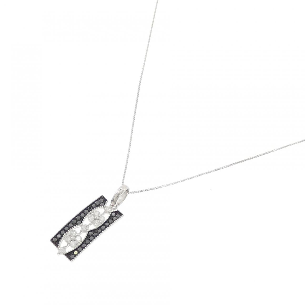 K18WG/K18BG ダイヤモンド ネックレス 0.55CT