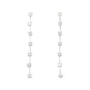 K18WG ダイヤモンド ピアス 0.30CT