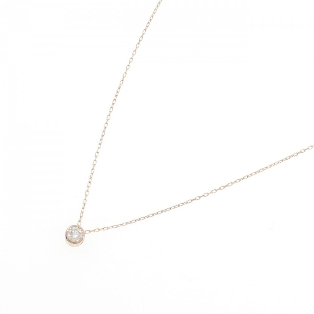 K18PG ダイヤモンド ネックレス 0.08CT