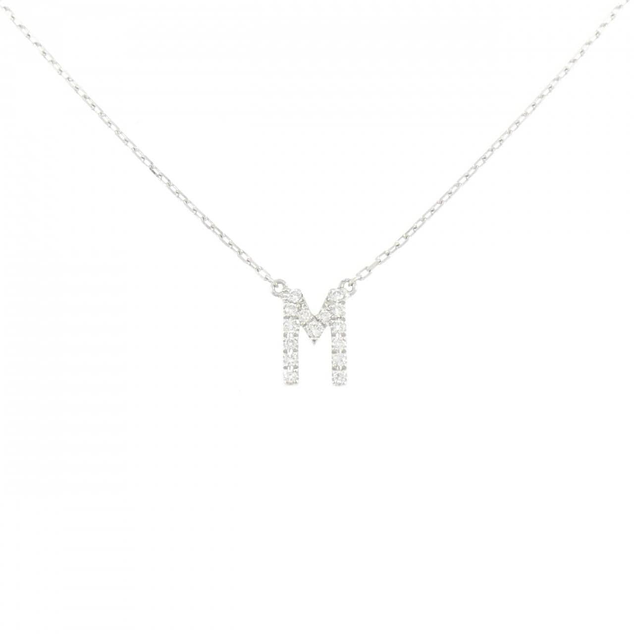 アーカー イニシャル ネックレス 0.06CT