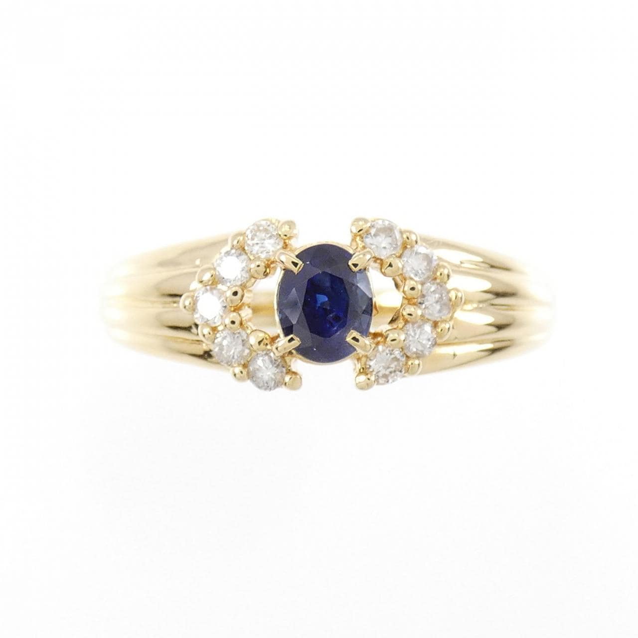 K18YG sapphire ring 0.36CT