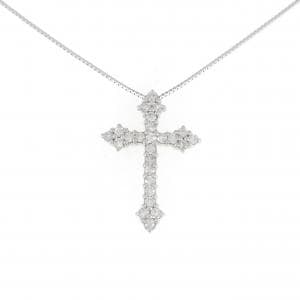 PT Cross Diamond Necklace 0.50CT