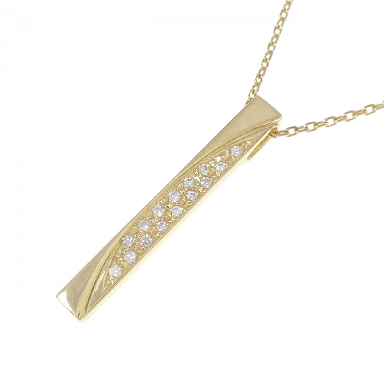 K18YG ダイヤモンド ネックレス 0.10CT