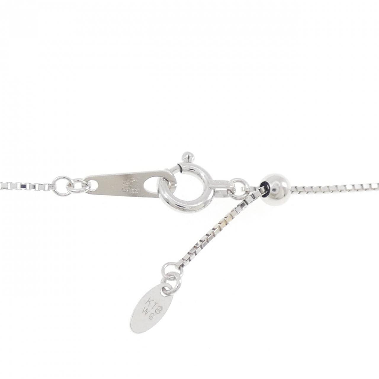K18WG ダイヤモンド ネックレス 0.50CT