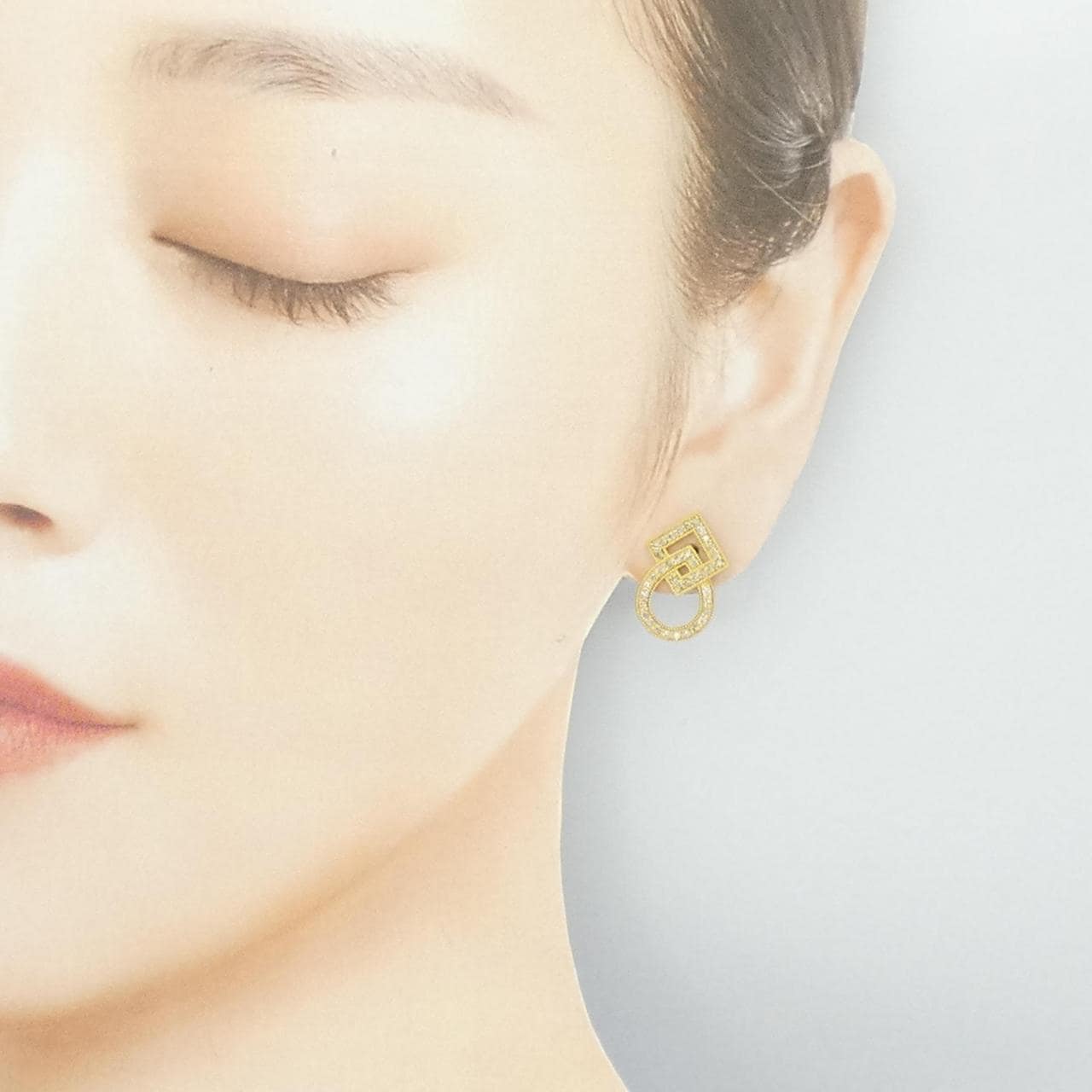 K18YG ダイヤモンド ピアス 0.60CT