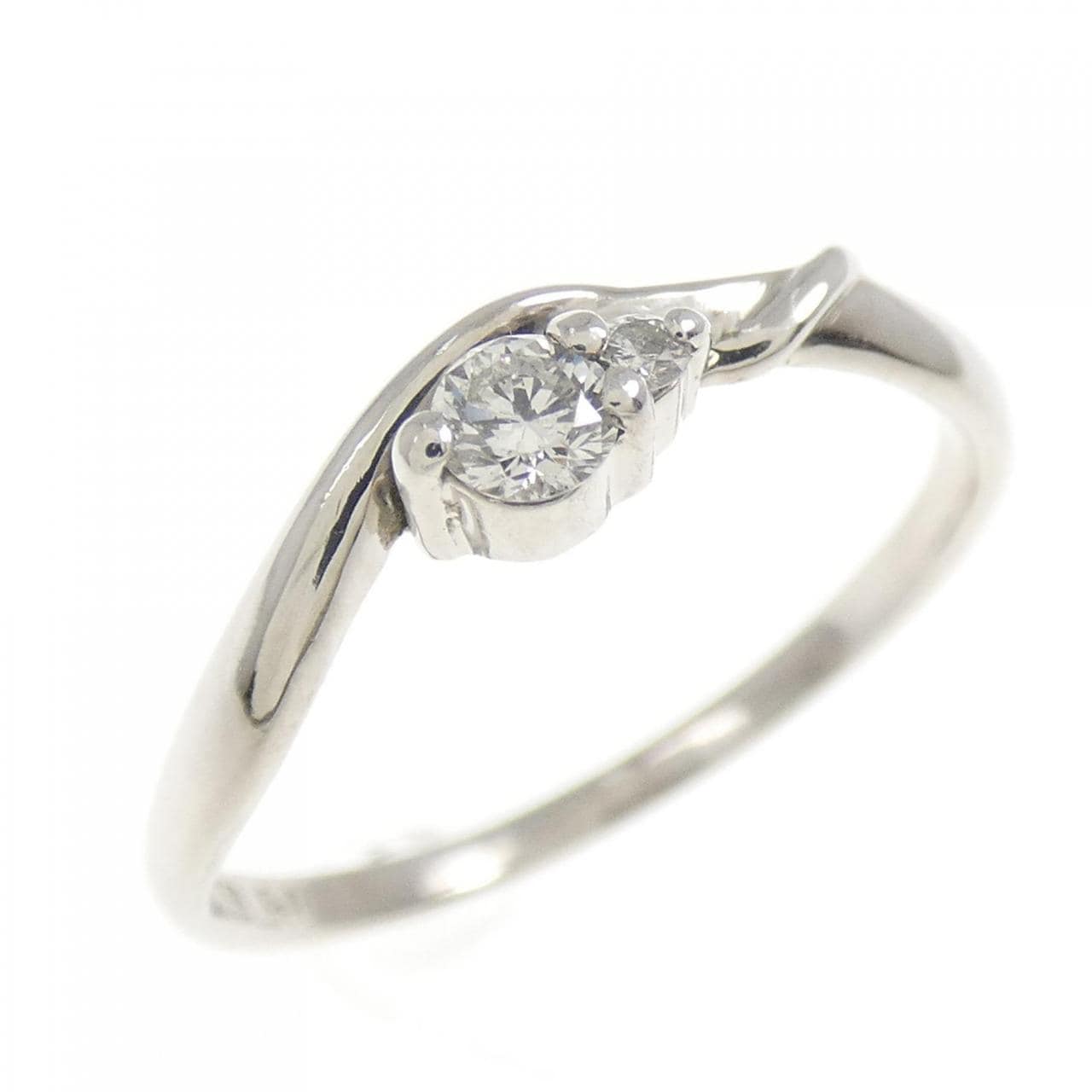 PT950 ダイヤモンド リング 0.1CT