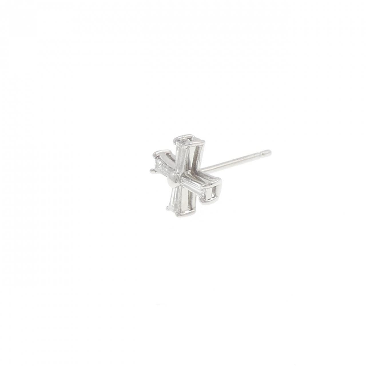 PT900 ダイヤモンド ピアス 0.24CT 片耳