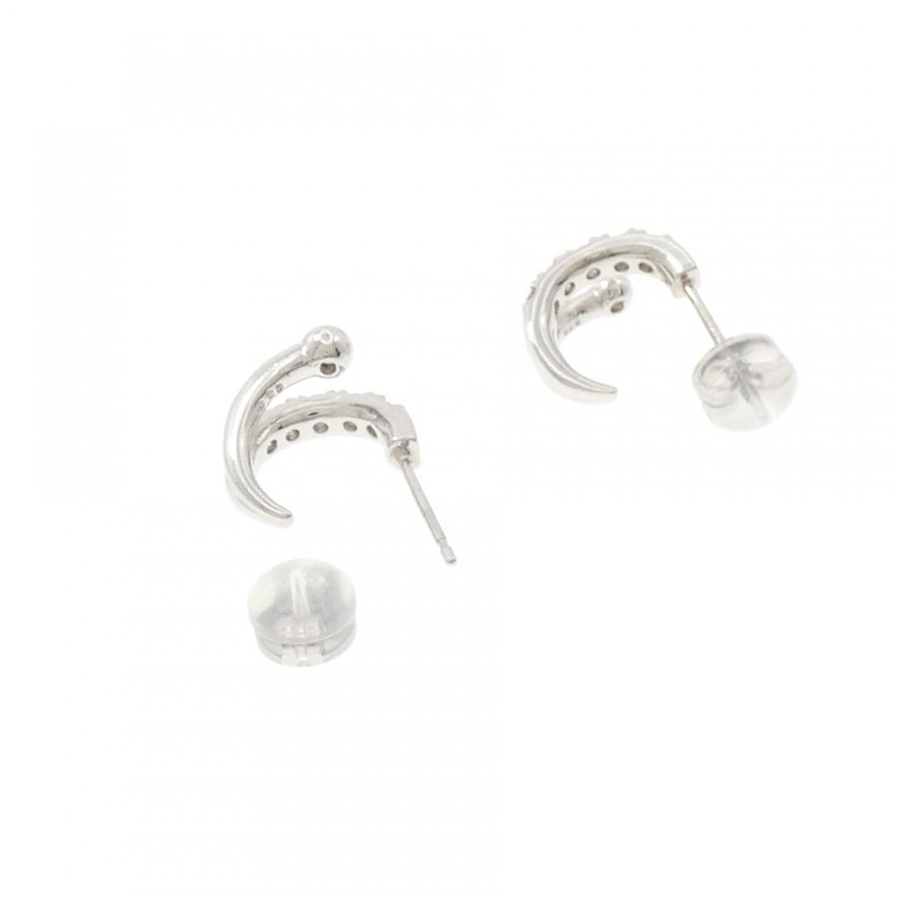 K18WG ダイヤモンド ピアス 0.40CT