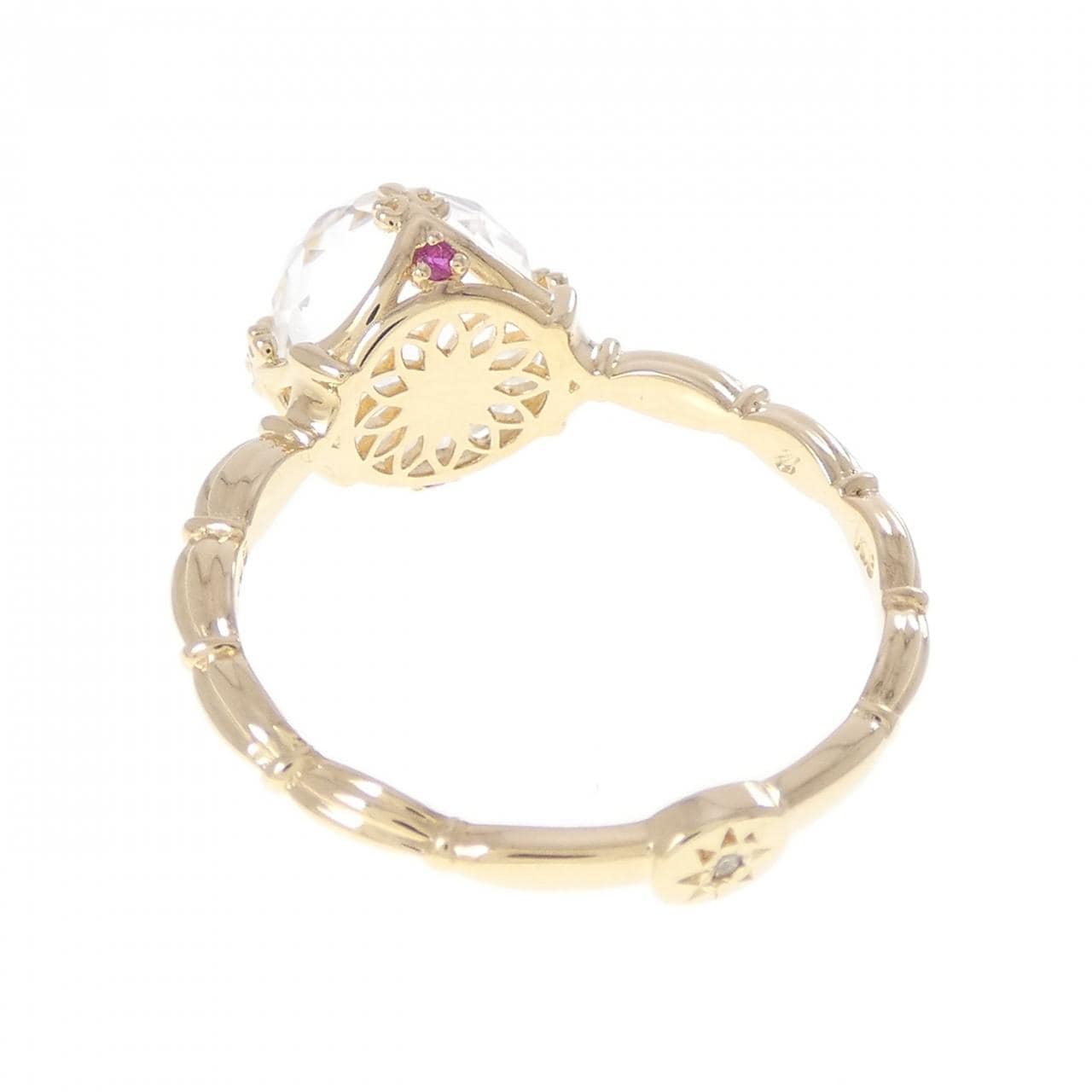 K18YG クオーツ リング