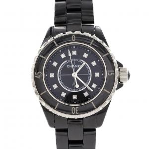 シャネル J12 33mmセラミック･12P H1625 セラミック クォーツ