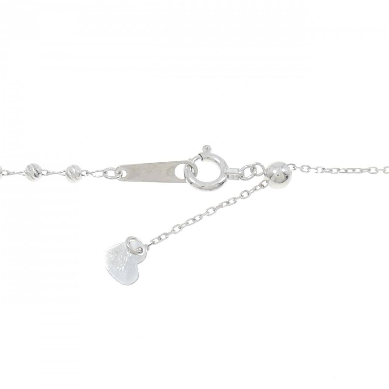K18WG ダイヤモンド ネックレス 0.340CT
