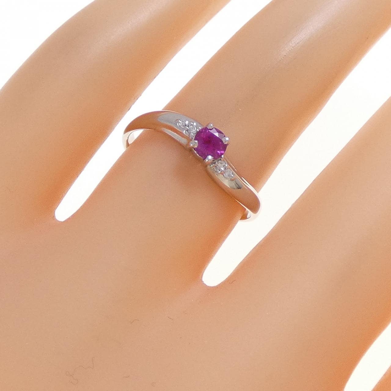 PT900 ルビー リング