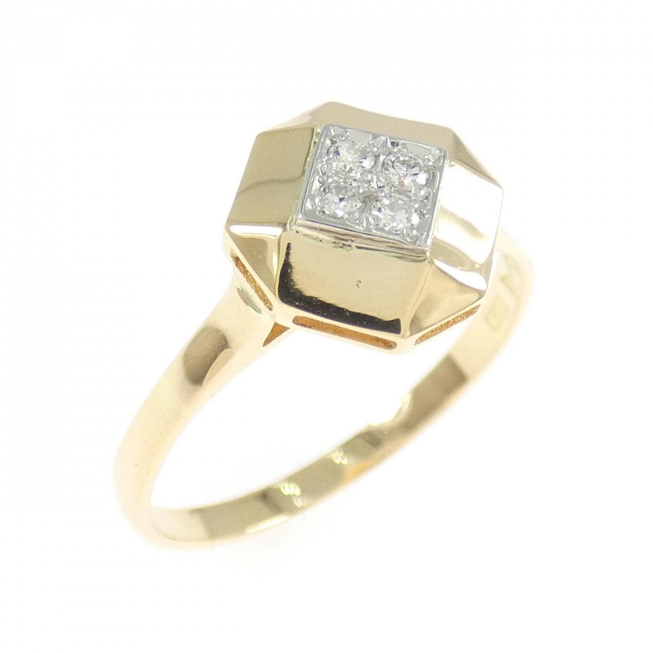 K18YG/K18WG ダイヤモンド リング