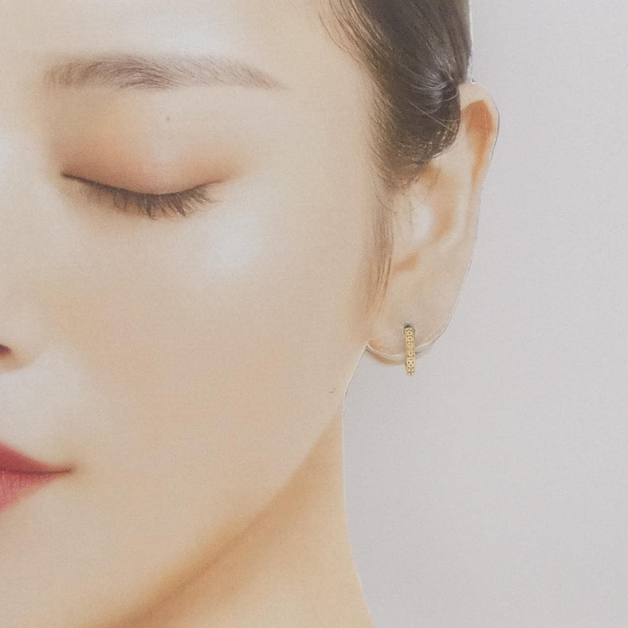 K18YG ダイヤモンド ピアス 0.10CT