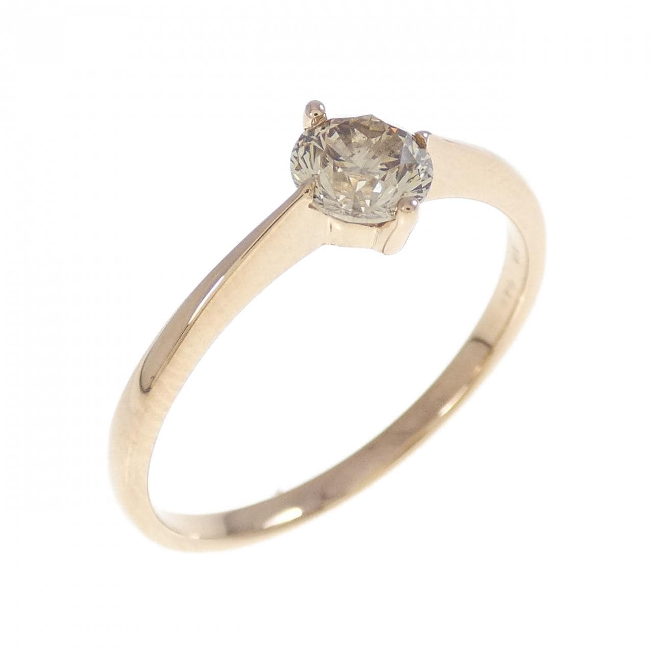K18PG ダイヤモンド リング 0.40CT