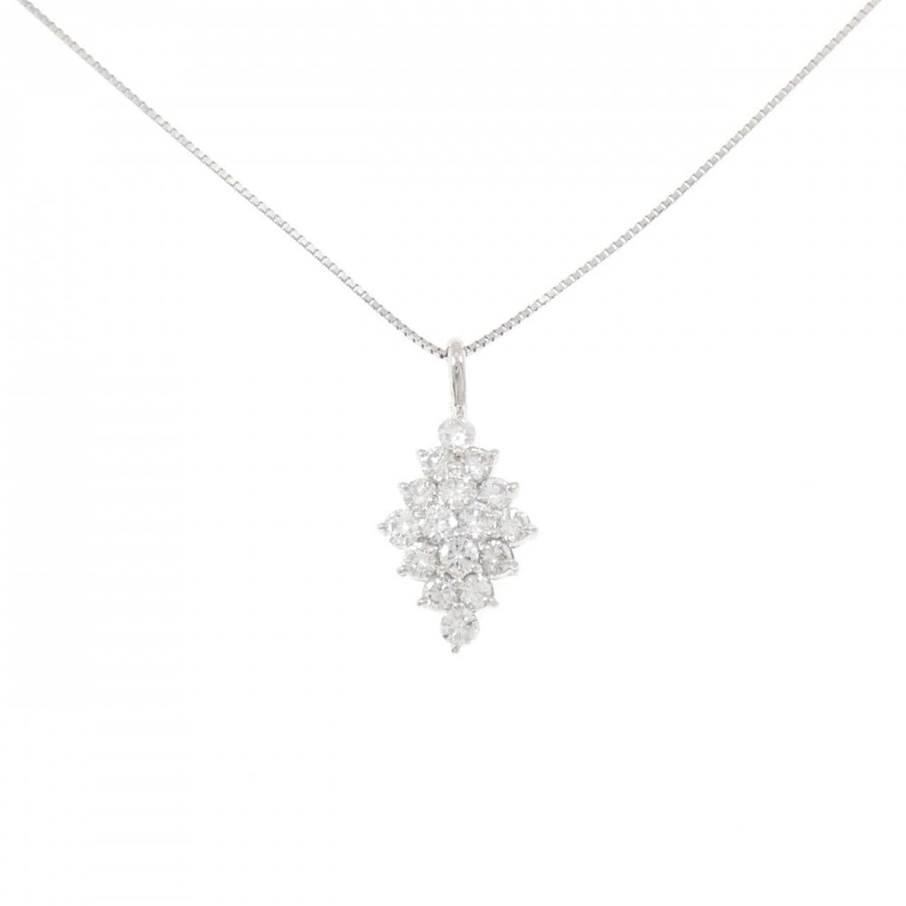 PT900/PT850 ダイヤモンド ネックレス 1.00CT