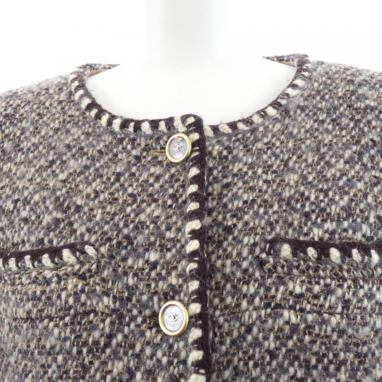 【ヴィンテージ】シャネル CHANEL P18345V10547 01A ノーカラージャケット