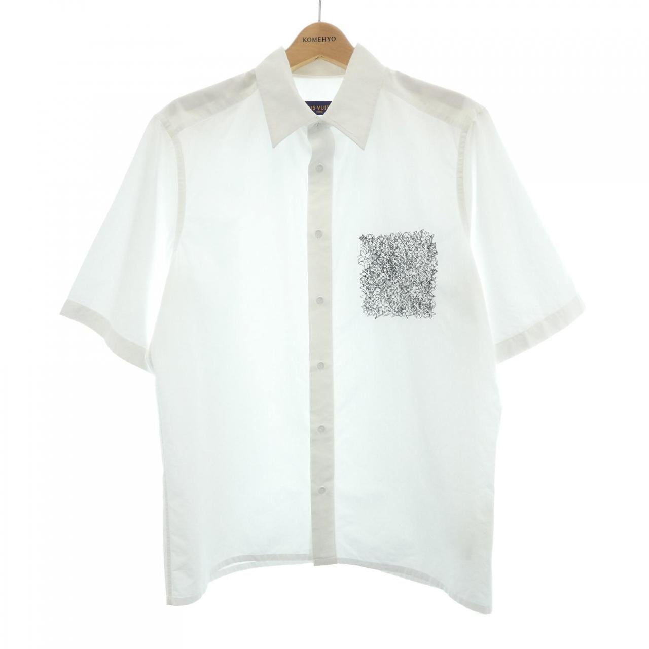 ルイヴィトン LOUIS VUITTON LVSE プレースエンブロイダリーショートスリーブシャツ HNS45WMZ0 S／Sシャツ