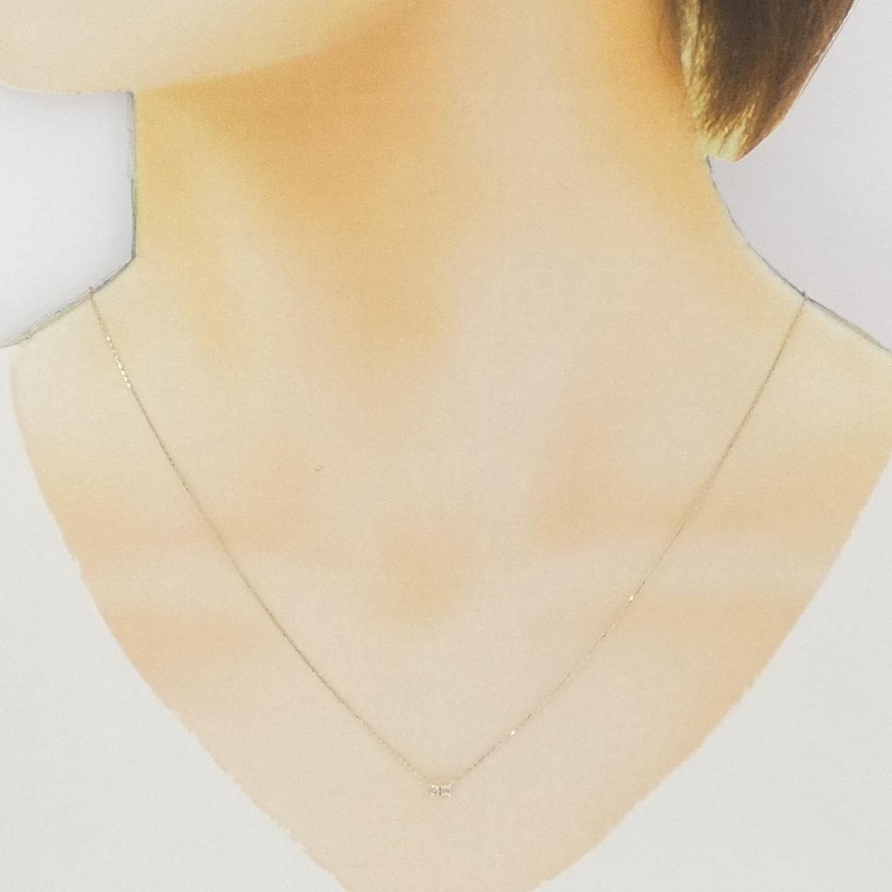 K10YG ダイヤモンド ネックレス 0.06CT