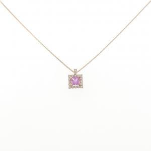 K18PG サファイヤ ネックレス 0.37CT