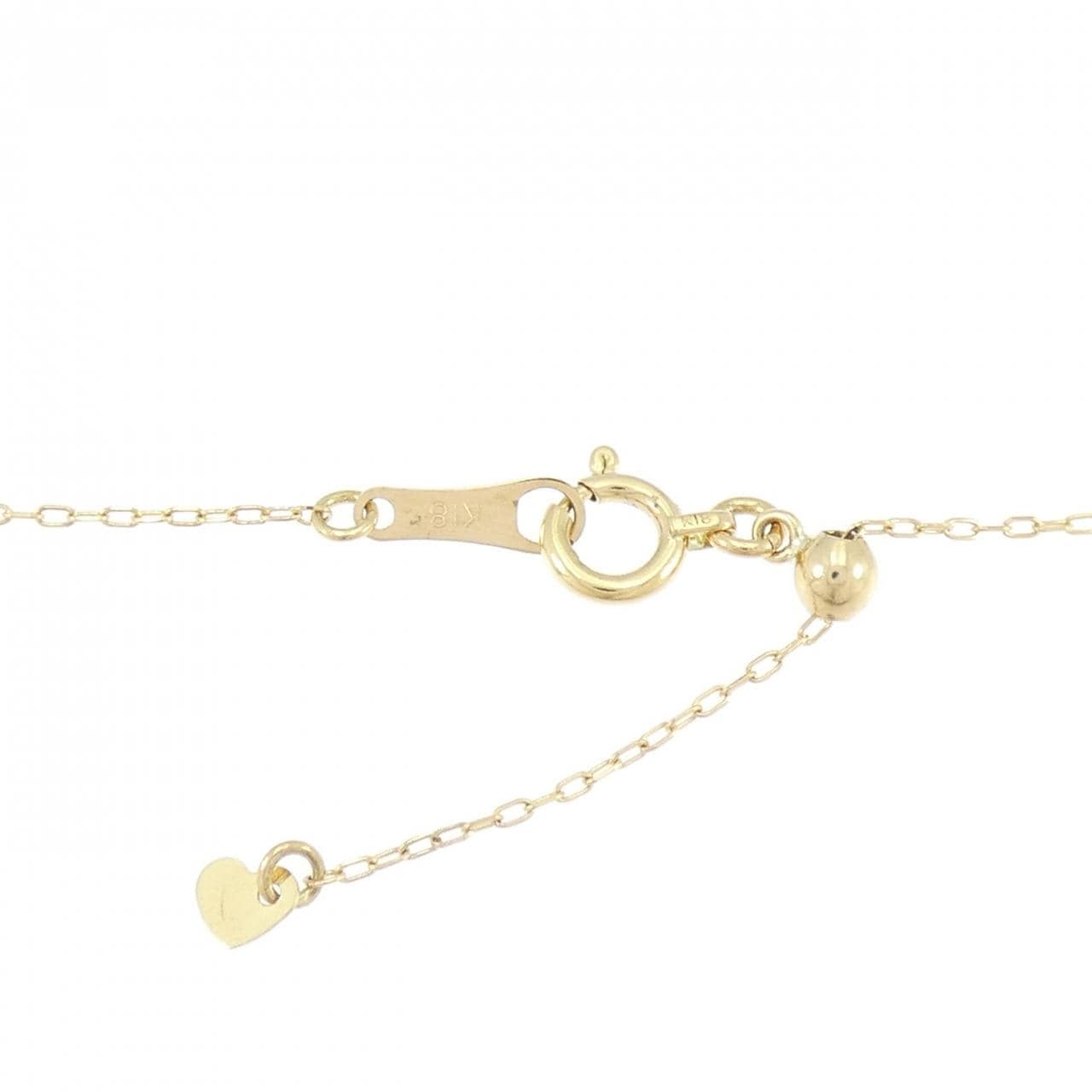 K18YG ダイヤモンド ネックレス 0.013CT