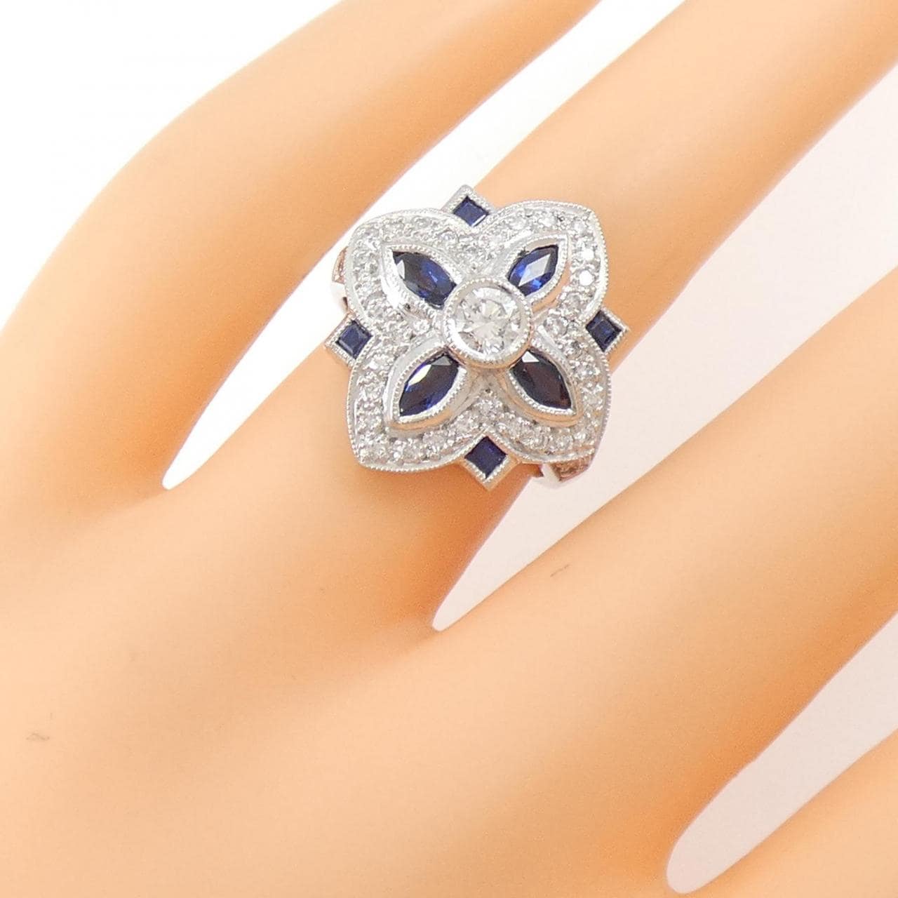 PT900 サファイヤ リング 1.11CT