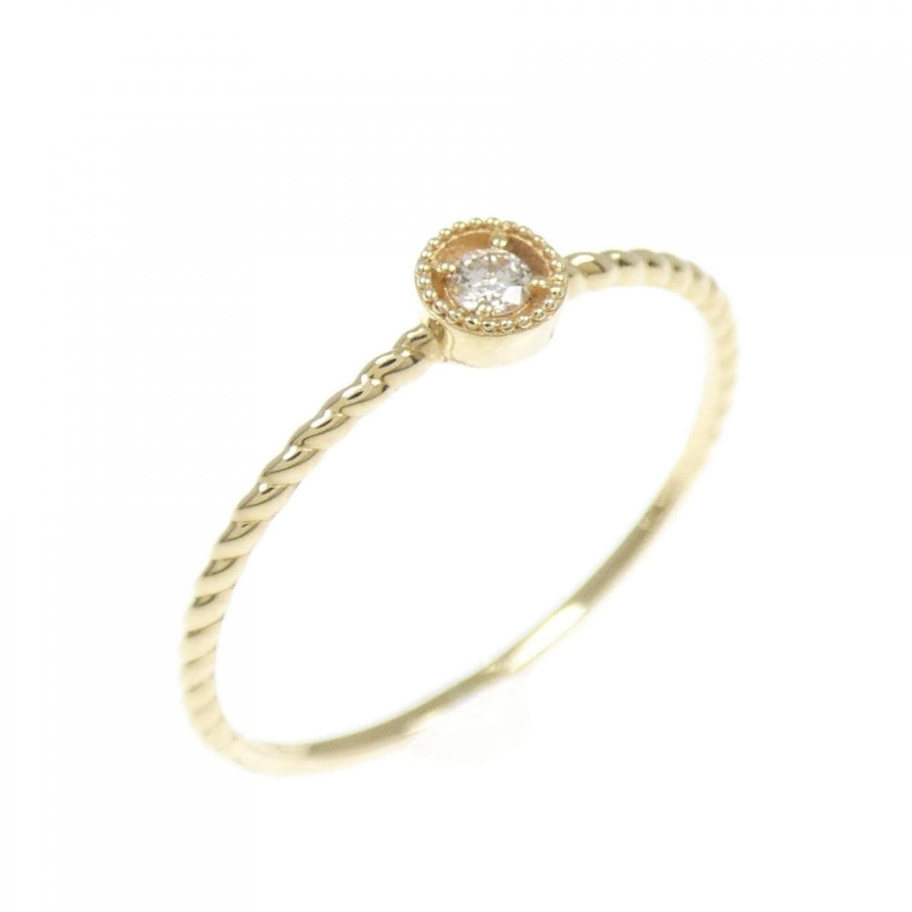 【新品】K18YG ダイヤモンド リング 0.03CT