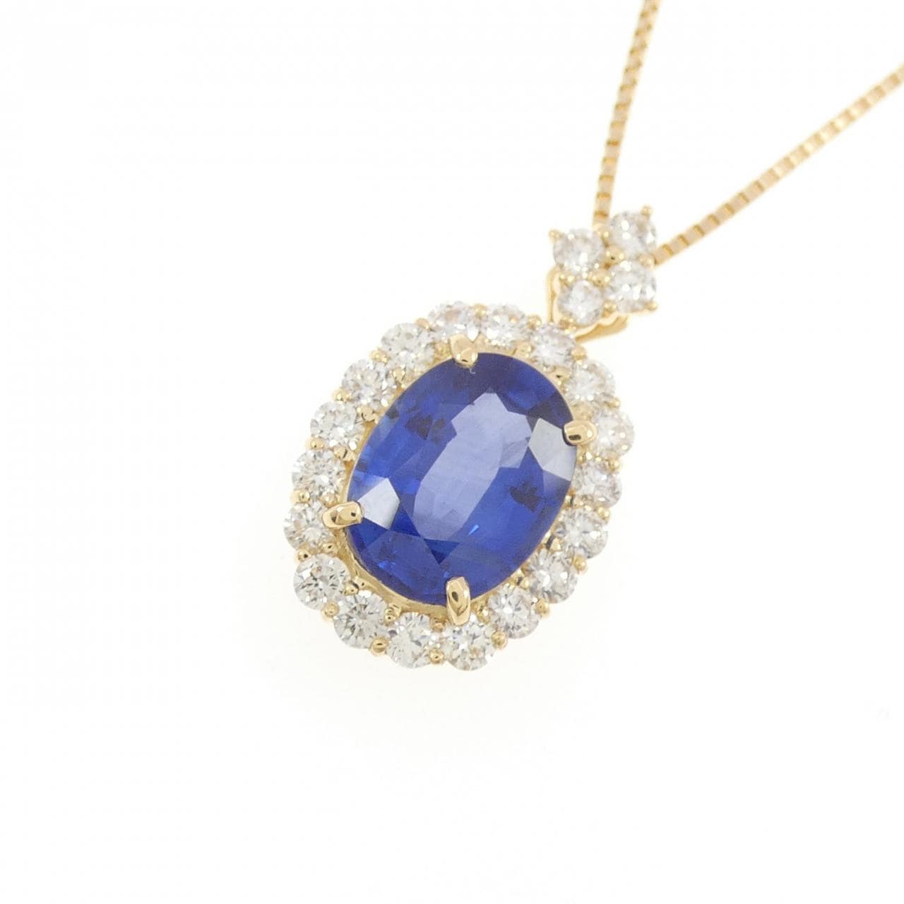 【リメイク】K18YG サファイヤ ネックレス 3.111CT マダガスカル産