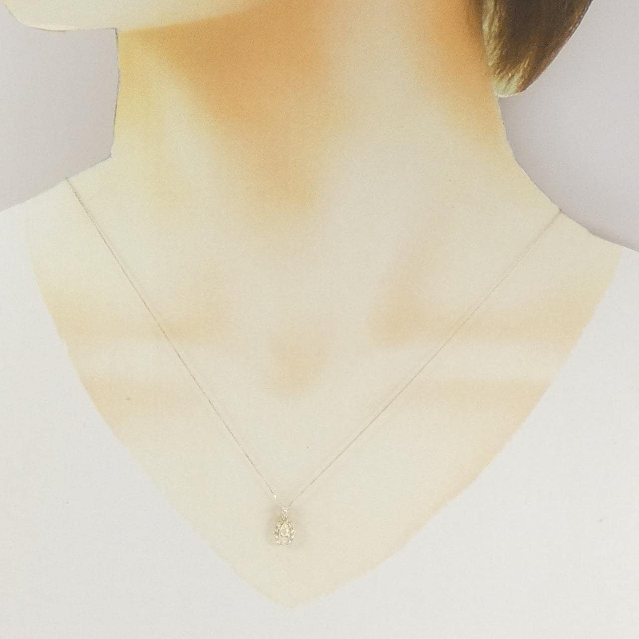 【新品】K18YG ダイヤモンド ネックレス 0.21CT