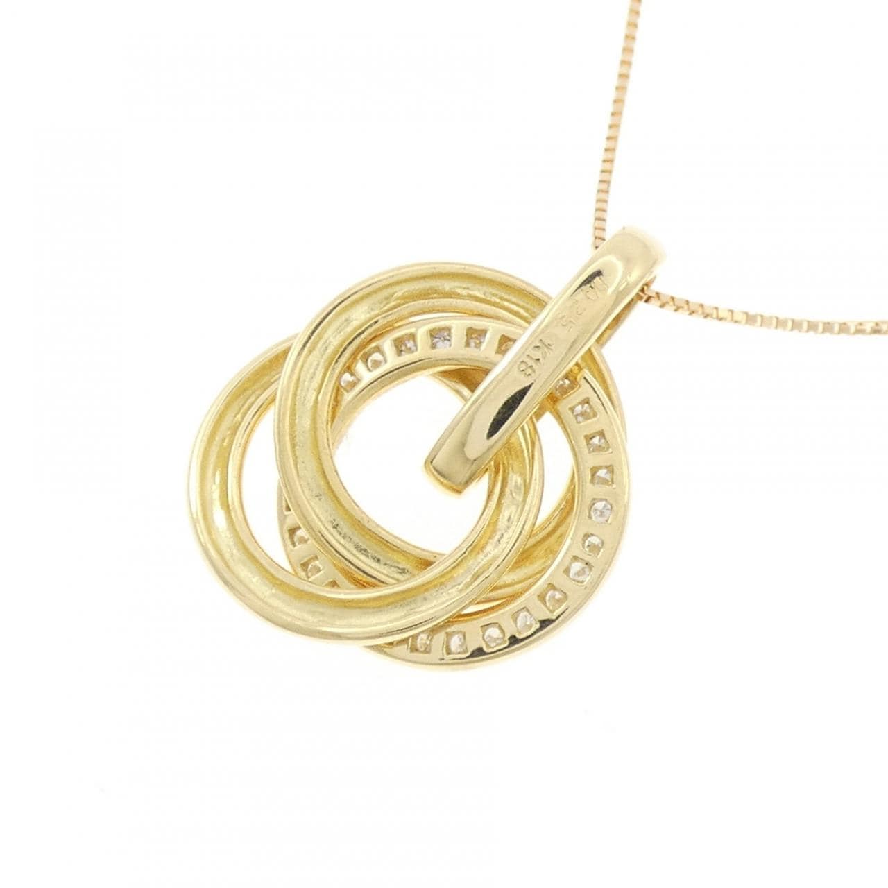 K18YG ダイヤモンド ネックレス 0.25CT