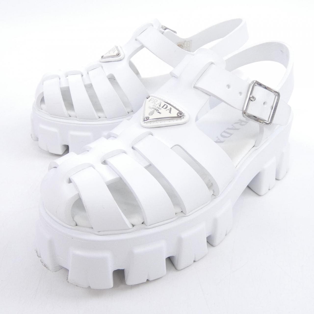 プラダ PRADA トライアングルロゴ モノリス 1X853M フォームラバー サンダル